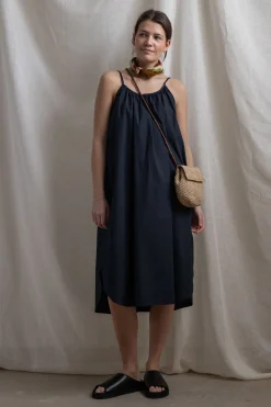 Kjole - Strap Dress Black Navy