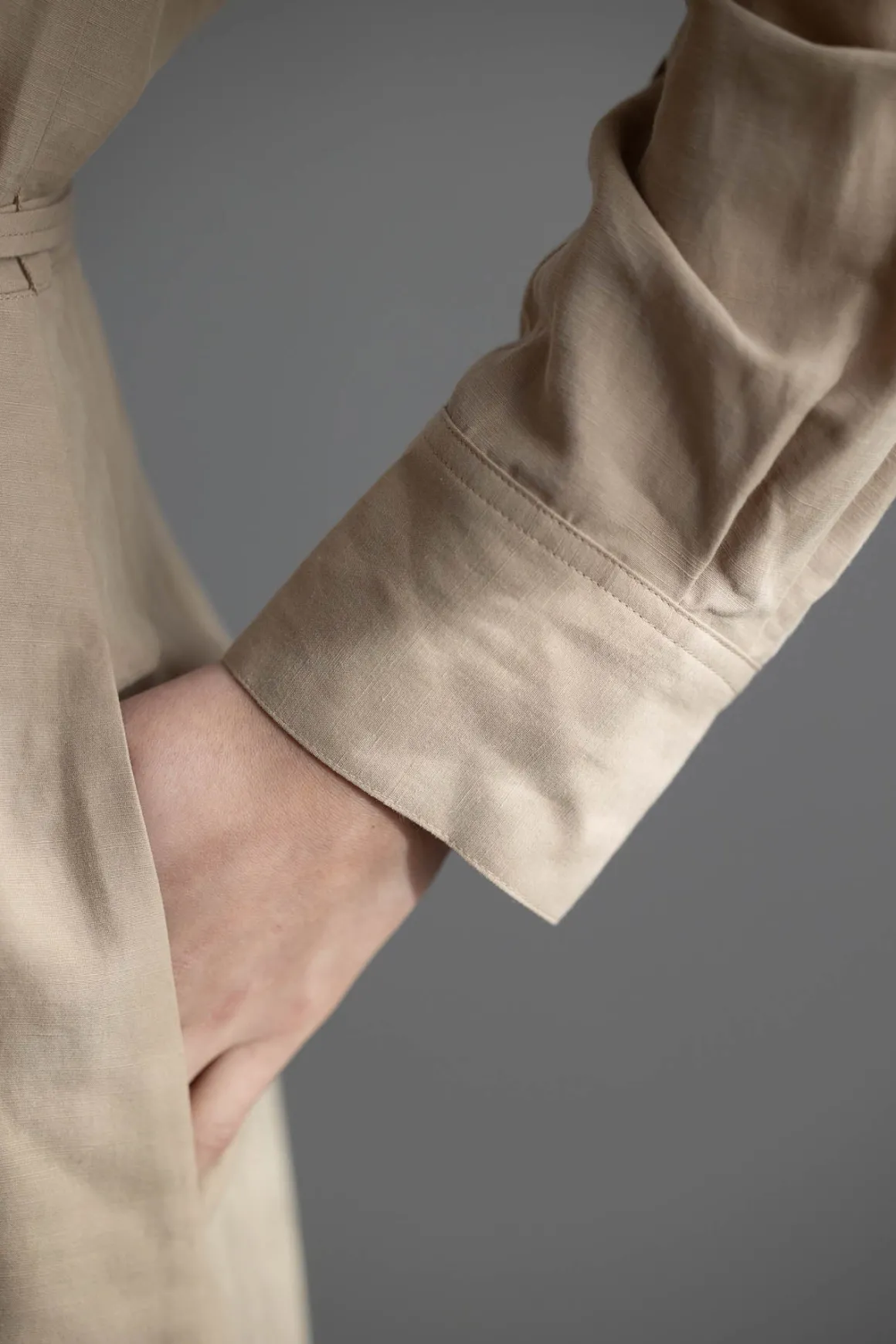 Kjole - Wrap Shirt Dress