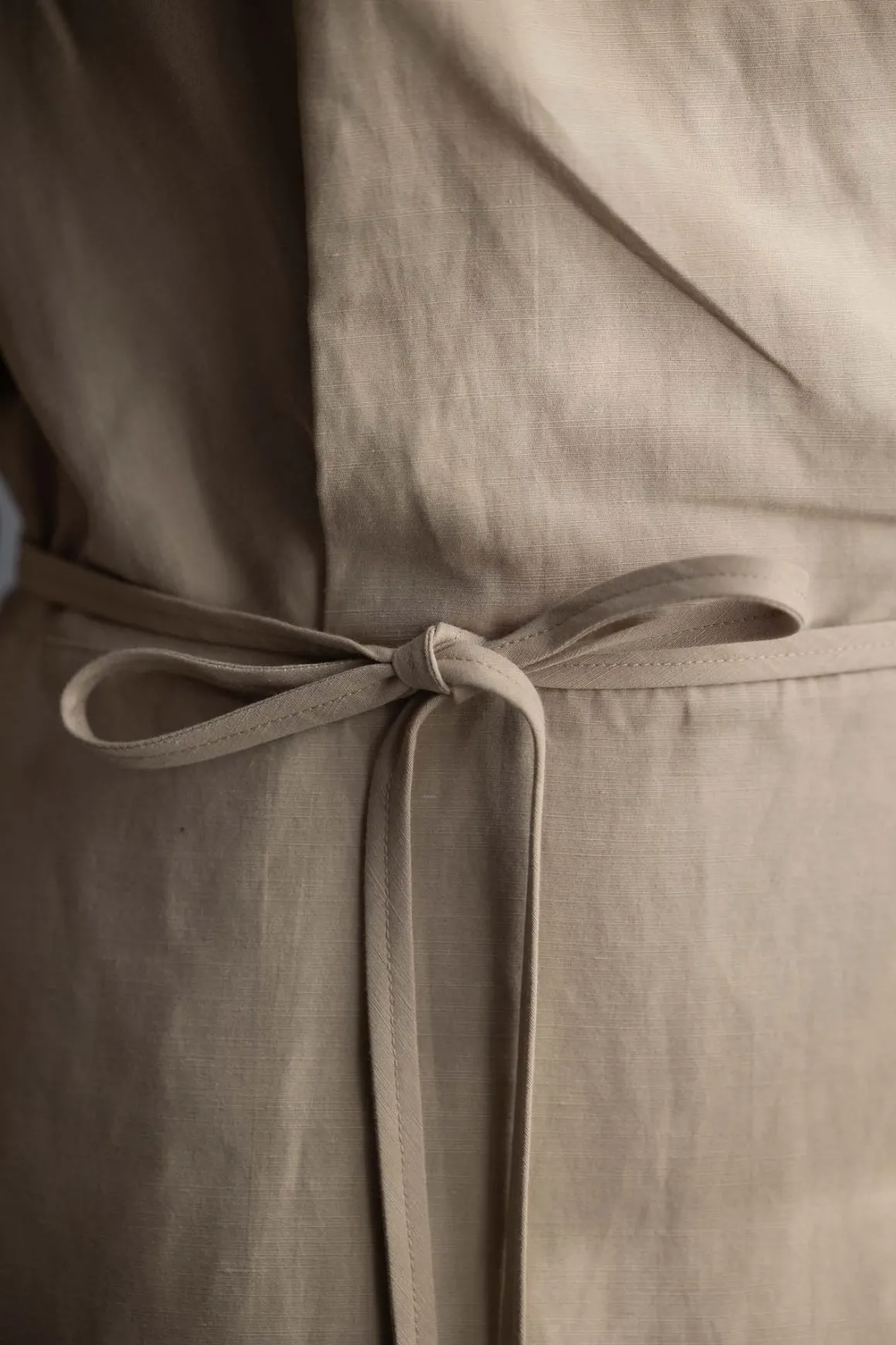 Kjole - Wrap Shirt Dress