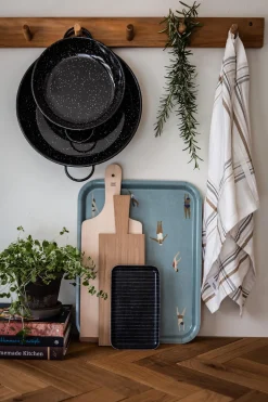 Knaggrekke - 6 knagger 80cm Teak