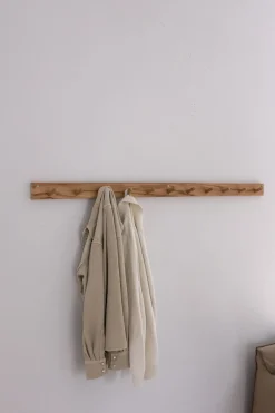 Knaggrekke - 11 knagger Teak