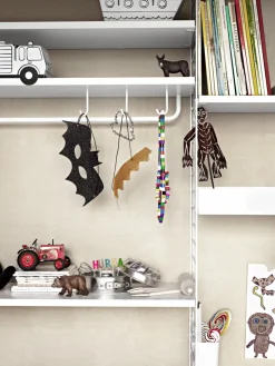 Krok - J-Krok til Metallhylle Hvit 5pk