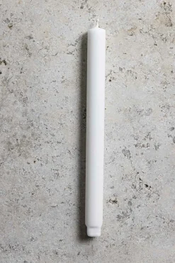 Kronelys - h27cm Hvit