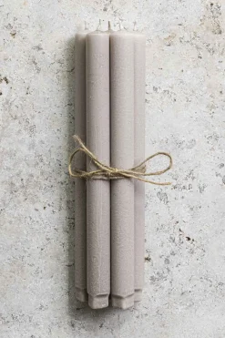 Kronelys - H27cm Latte