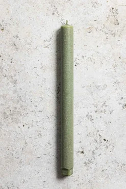 Kronelys - h27cm Oliven