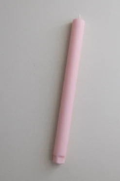 Kronelys - H27cm Rosa