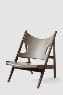 Lenestol - Knitting Lounge Chair, Dark Stained Oak, Dakar 0311