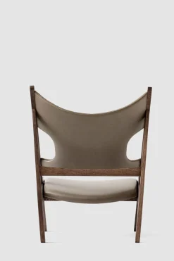 Lenestol - Knitting Lounge Chair, Dark Stained Oak, Dakar 0311