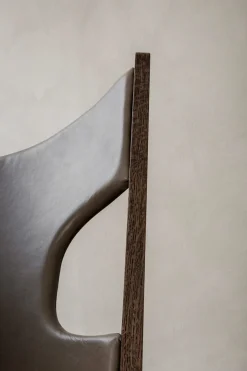 Lenestol - Knitting Lounge Chair, Dark Stained Oak, Dakar 0311