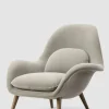 Lenestol - Swoon 1770 Grand Mohair 9103 Røkt Eik