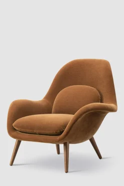 Lenestol - Swoon 1770 Grand Mohair 2103 Lakkert Valnøtt