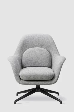 Lenestol - Swoon Lounge Petit 1776 Hallingdal 130 Swivel Sort