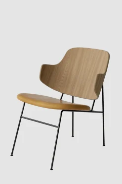 Lenestol - The Penguin Lounge 250 Dakar, Black Steel, Natural Oak