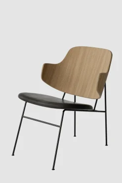 Lenestol - The Penguin Lounge 842 Dakar, Black Steel, Natural Oak