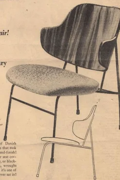 Lenestol - The Penguin Lounge 329 Dakar, Black Steel, Walnut