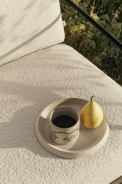 Loungestol - Desert 1-seter Black/Pure Bouclé