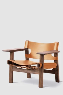 Loungestol - Spanish Chair 2226 Oljet Valnøtt/Cognac Lær