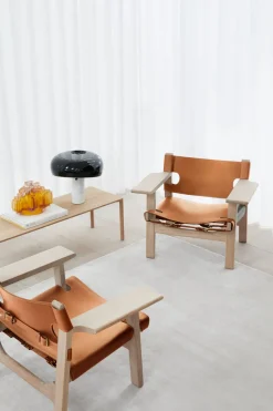 Loungestol - Spanish Chair 2226 Lysoljet Eik/Cognac Lær