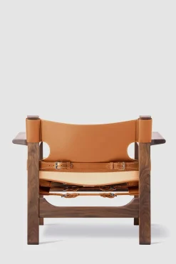 Loungestol - Spanish Chair 2226 Oljet Valnøtt/Cognac Lær