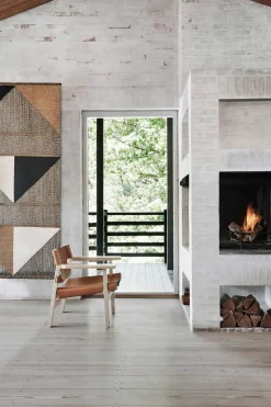 Loungestol - Spanish Chair 2226 Såpet Eik/Cognac Lær