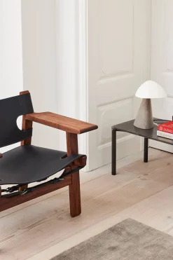 Loungestol - Spanish Chair 2226 Oljet Valnøtt/Sort Lær