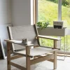 Loungestol - The Canvas Chair 2031 Såpet Eik / Naturfarget Canvas