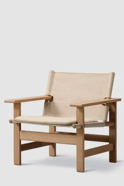 Loungestol - The Canvas Chair Lys Oljet Eik / Naturfarget Canvas