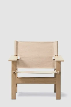 Loungestol - The Canvas Chair 2031 Såpet Eik / Naturfarget Canvas