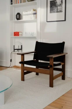 Loungestol - The Canvas Chair 2031 Røkt Eik / Sort Canvas