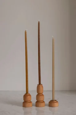 Lysestake - 3pk Terracotta