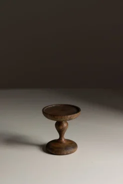 Lysfat - Wooden Cake Dish S Dark