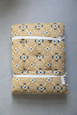 Madrass - 45x125cm Mustard/Off-White/Dark Blue