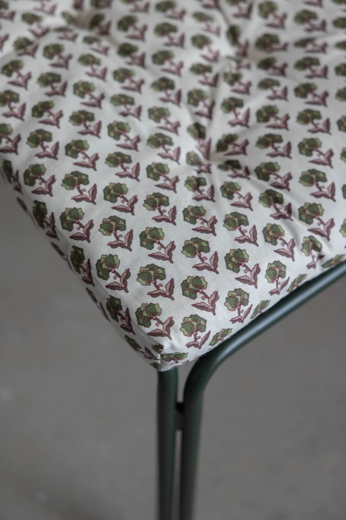 Madrass - 45x125cm Off-White/Green/Burgundy