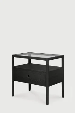 Nattbord - Spindle Bedside Table Oak Black