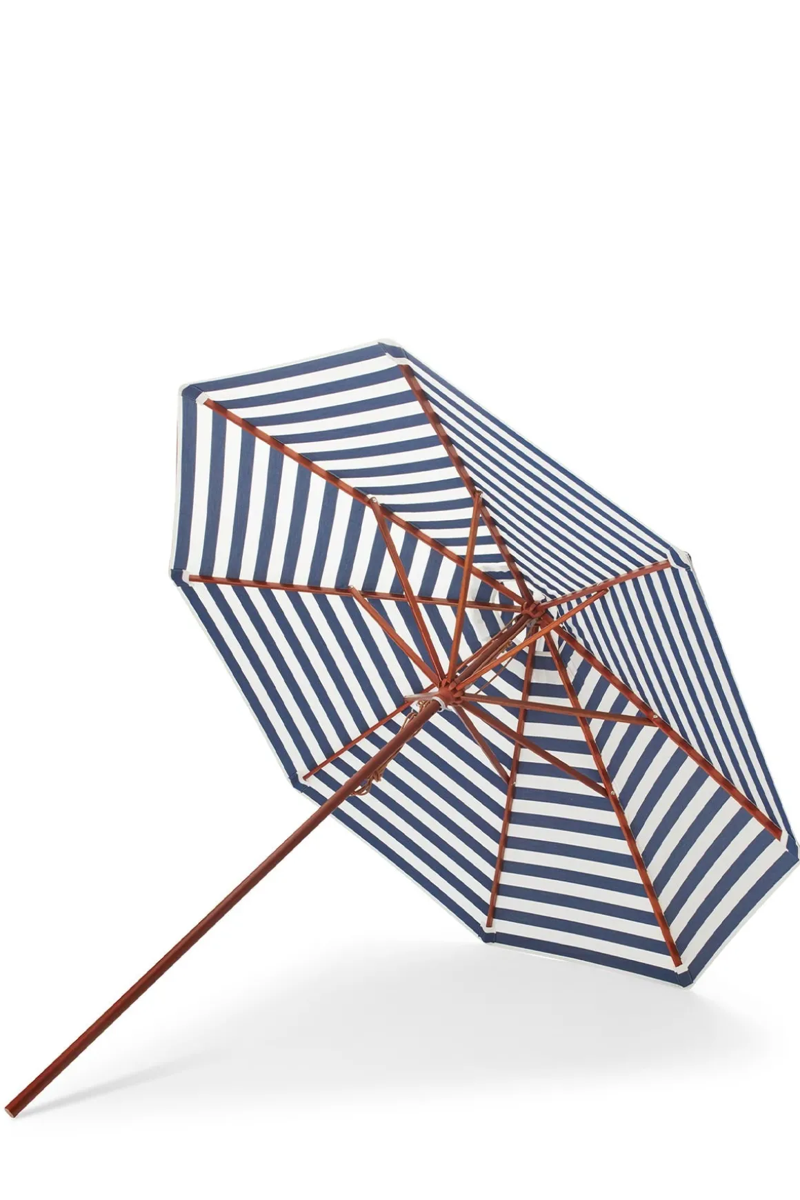 Parasoll - Messina rund Dia270cm Dark Blue Stripes