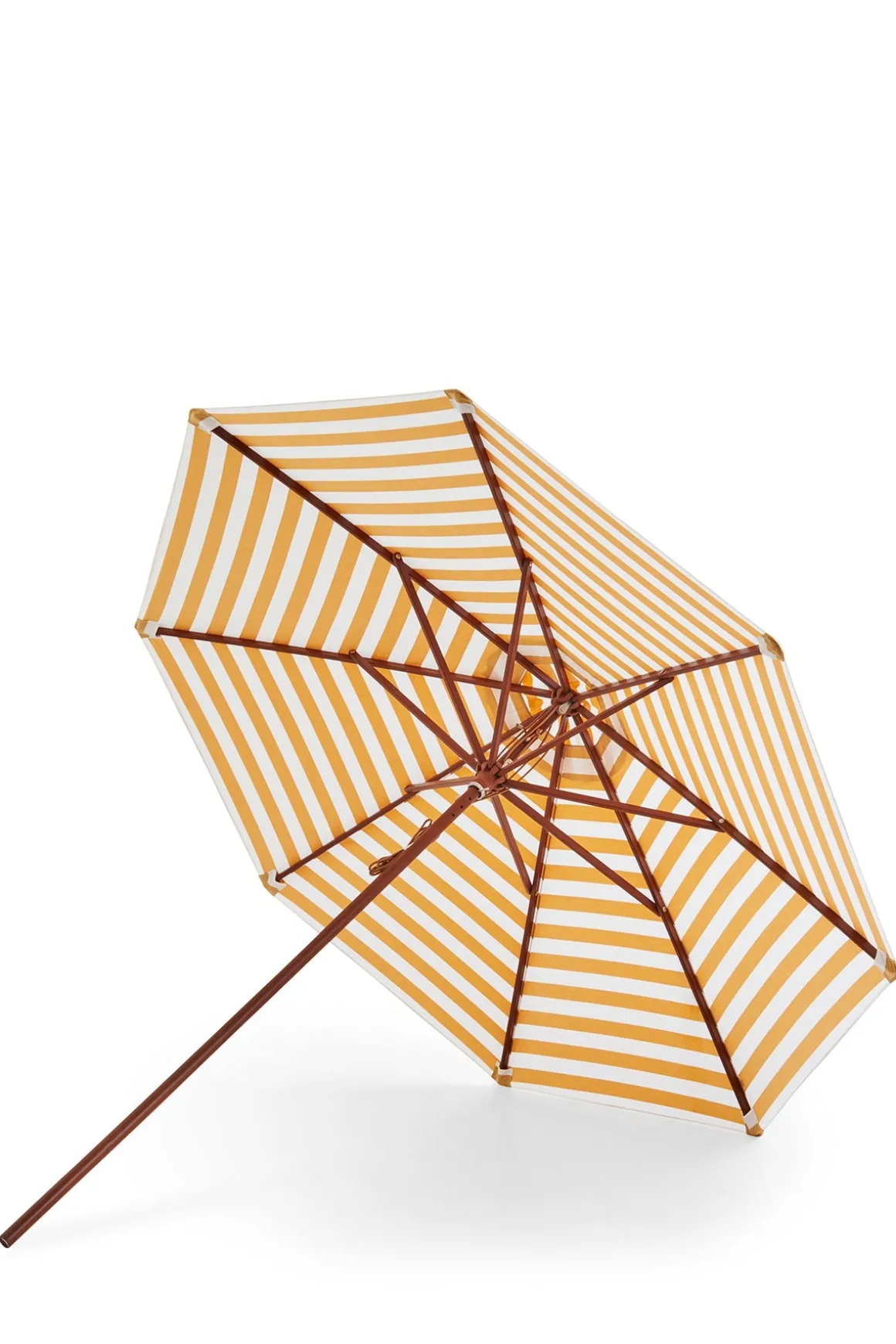 Parasoll - Messina rund Dia270cm Golden Yellow Stripes