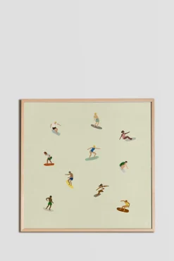 Plakat - Surfers 40x40cm