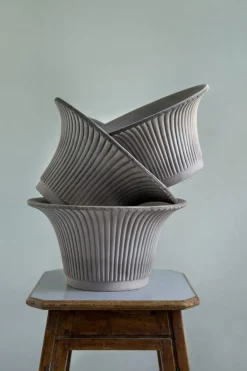 Potte - Daisy m/Skål Grå