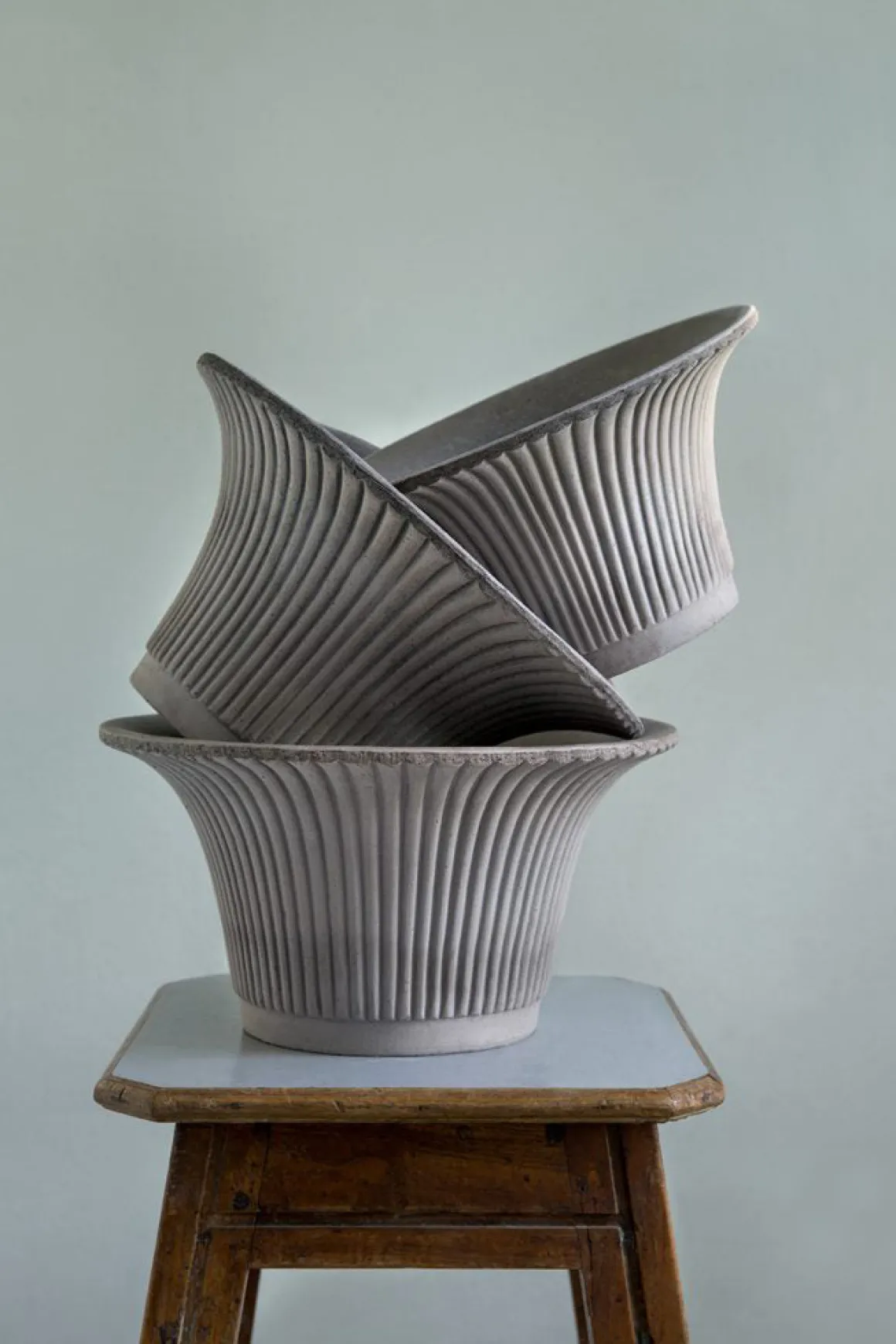 Potte - Daisy m/Skål Grå