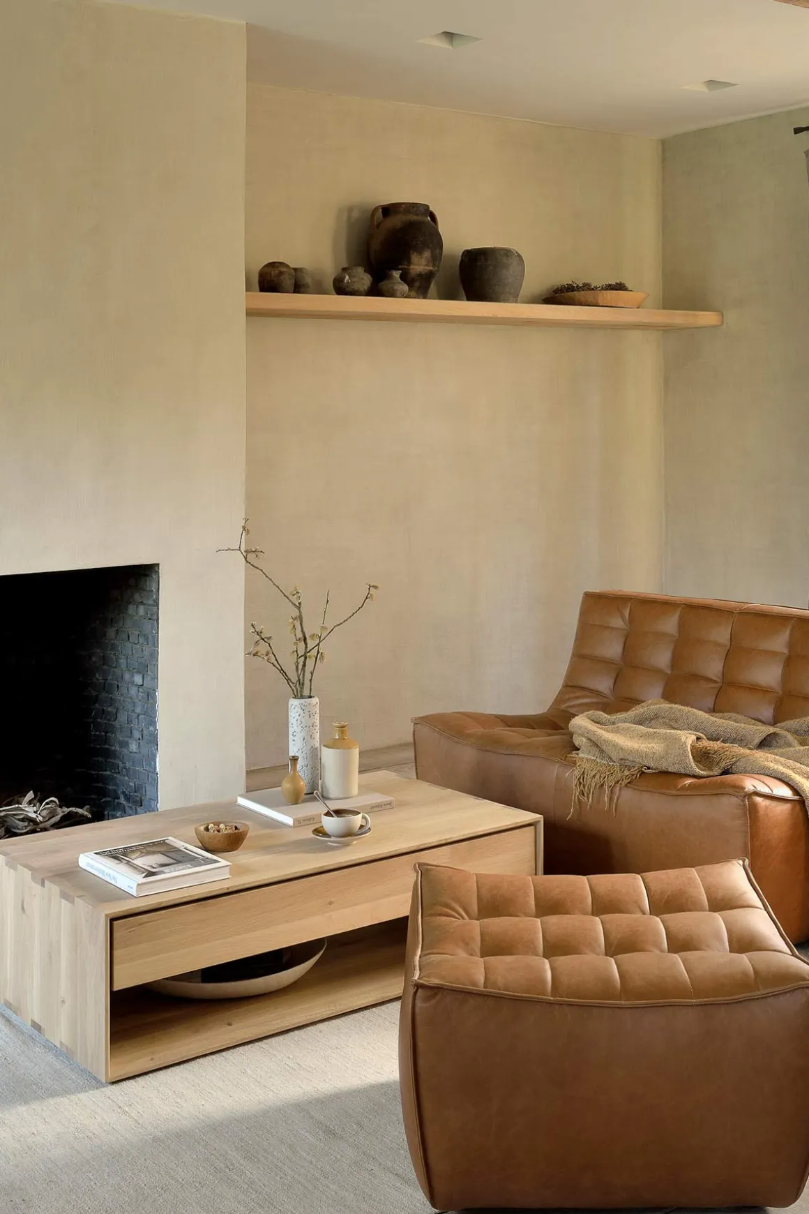 Puff - N701 Brun Skinn