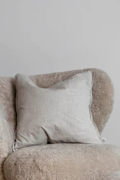 Pute - Cotton Slub 50x50 Nature Komplett