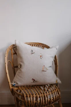 Putetrekk - Skiers Embroidered 48x48cm