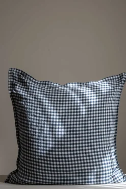 Putetrekk - 65x65cm Anthracite Gingham