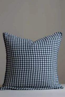 Putetrekk - 50x50cm Anthracite Gingham