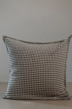 Putetrekk - 65x65cm Brown Gingham