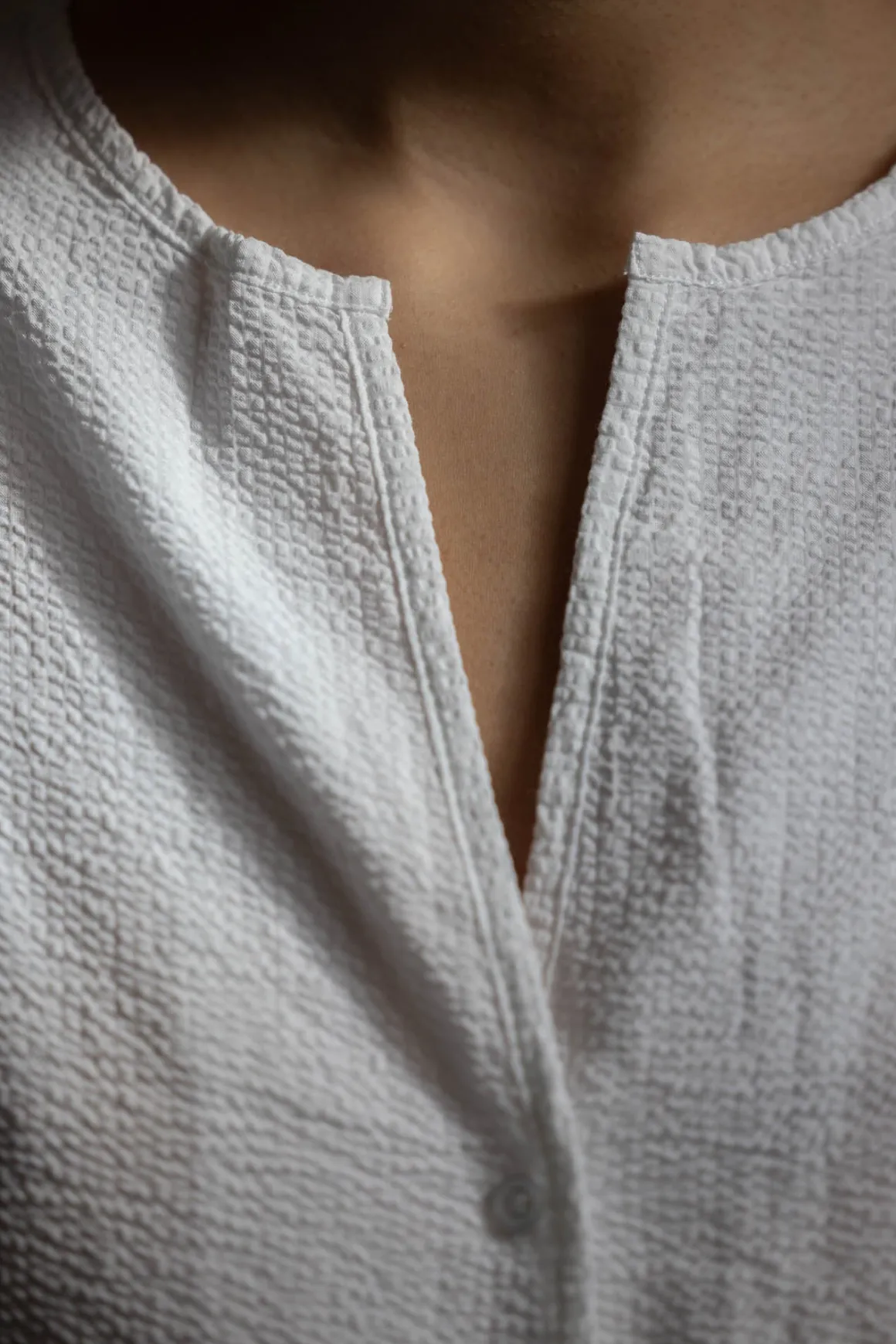 Pyjamas - Seersucker White