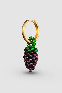 Øredobb - Beaded Mini Grape