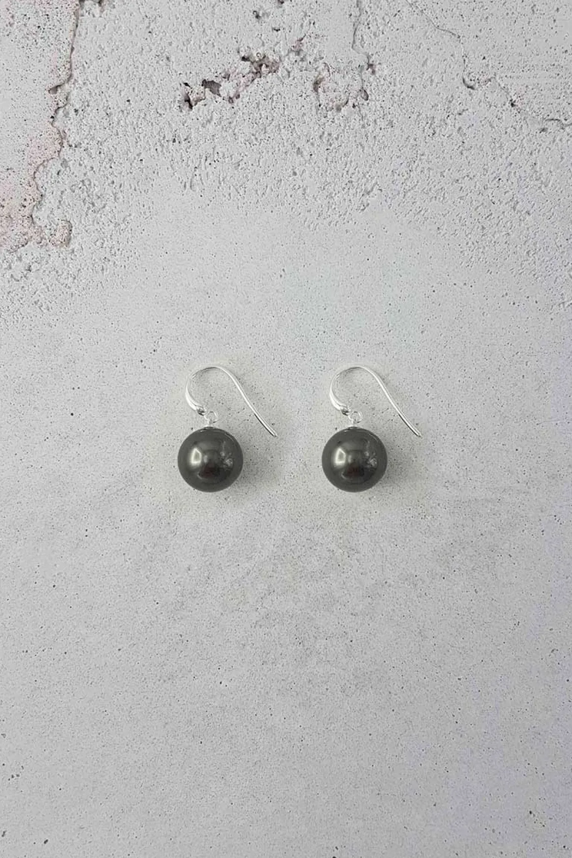 Øredobber - Amalfi Silver/Jet Black