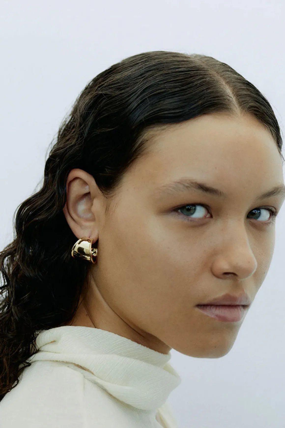 Øredobber - Contour Hoops Gold