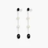 Øredobber - Dualism Long Earrings Silver